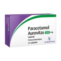 Paracetamol Aurovitas tabl. 0,5 g 24 tabl.
