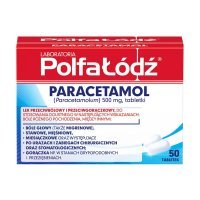 Paracetamol Polfa-Łódź tabl. 500mg 50tabl.