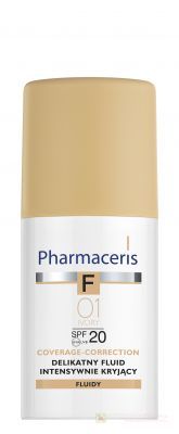 Pharmaceris F, fluid kryjący 01 Ivory SPF 20 30 ml