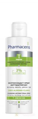Pharmaceris T Sebo-Almond, płyn oczyszczjący do twarzy, dekoltu i pleców 190 ml