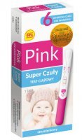 Test ciążowy Pink Super strumieniowy 1szt