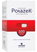 Potazek, chlorek potasu 610 mg x 100 kaps.
