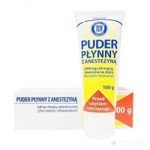 Puder płynny z anestezyną zaw.naskórę 100g