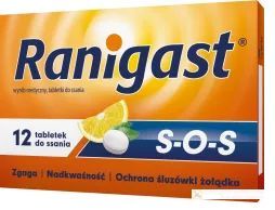 Ranigast SOS tabl.do ssania 12 tabl.