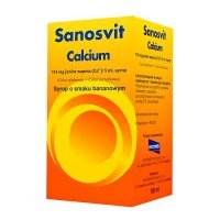 Sanosvit Calcium o smaku bananowym, syrop 150 ml