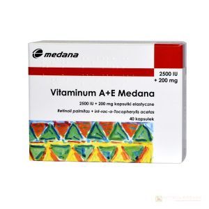 Vit. A+E 2500j.m.+0,2g 40szt. MEDANA