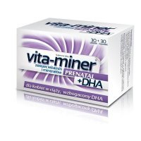 Vita-miner Prenatal + DHA x 30 tab. + 30 kaps.